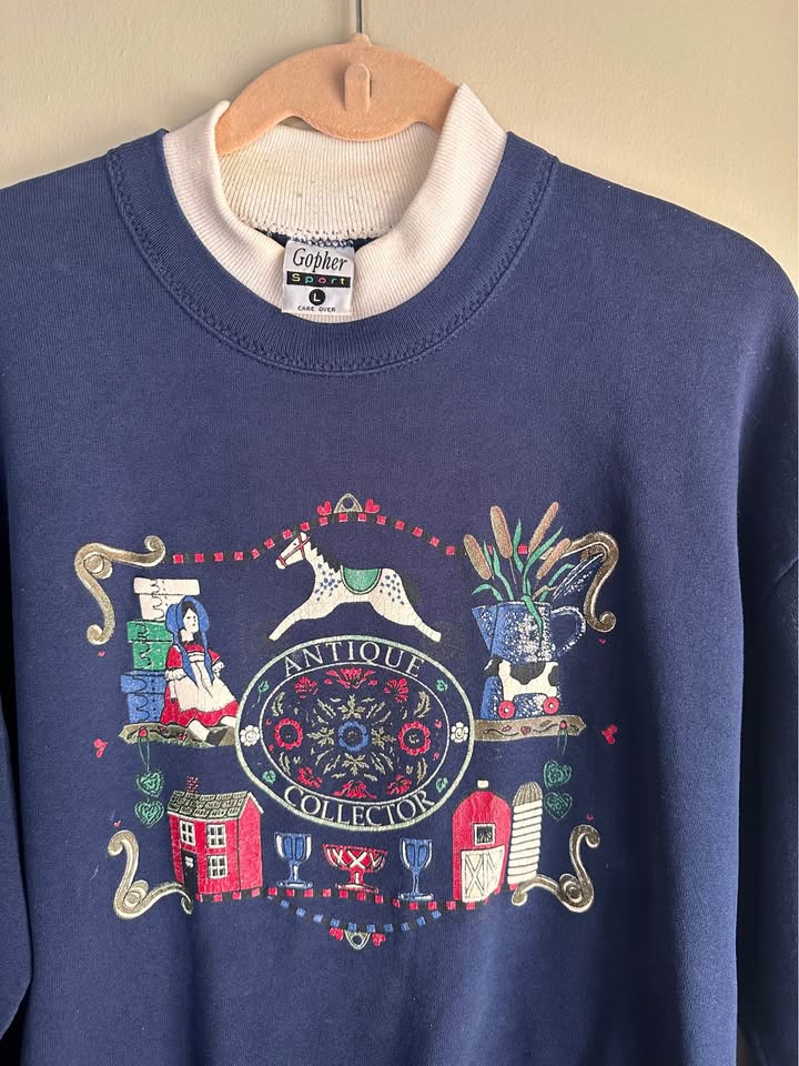 Layered "Antique Collector" Sweatshirt