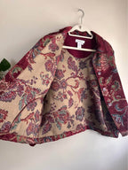 Vintage Coldwater Creek Floral Tapestry Jacket