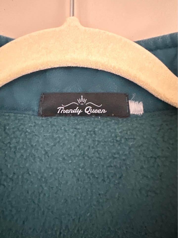 Dark Teal 1/4 Zip Sweatshirt