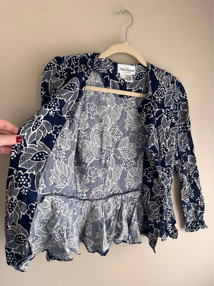 Vintage Blake Elizabeth Ruffled Blouse