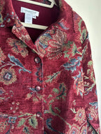 Vintage Coldwater Creek Floral Tapestry Jacket