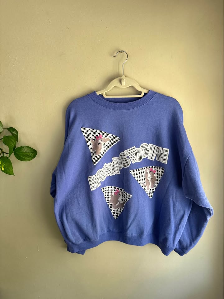 Vintage "Houndstooth" Hound Dog Sweatshirt