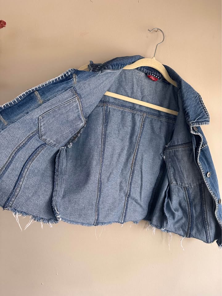 Vintage Agapo Embroidered Denim Vest