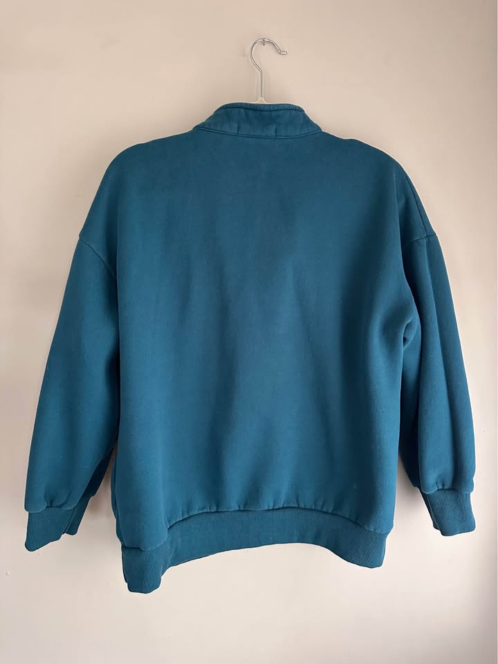 Dark Teal 1/4 Zip Sweatshirt
