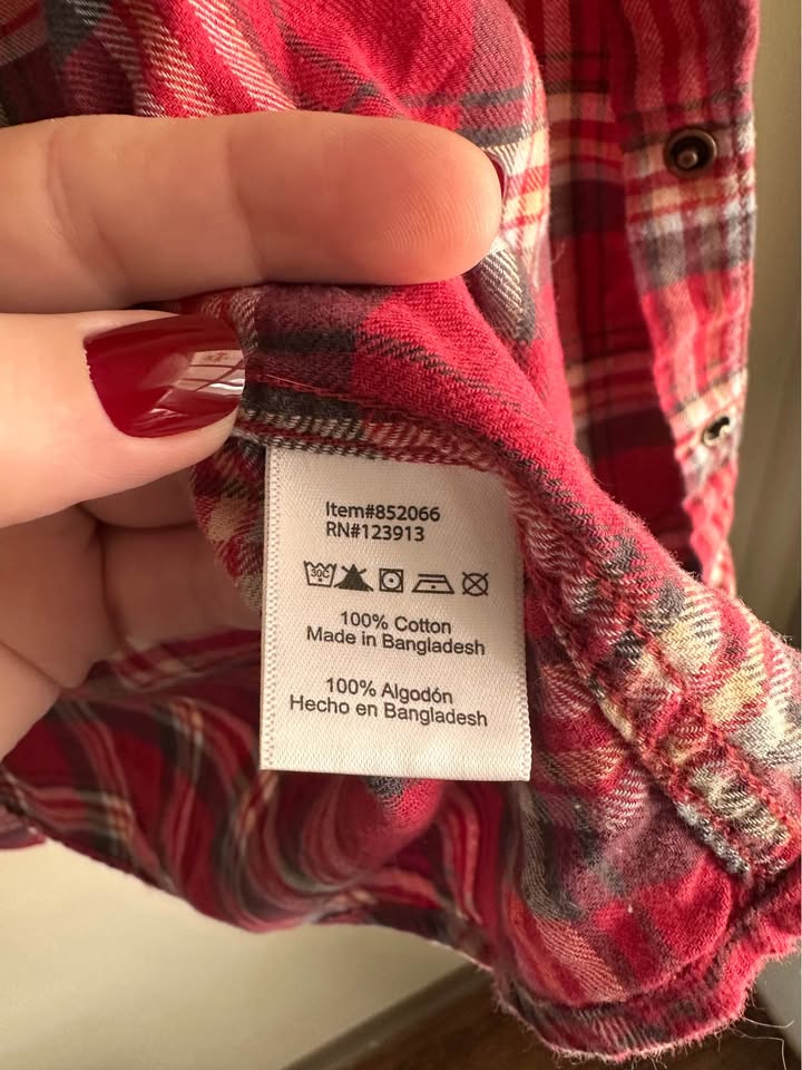 Jachs Girlfriend Western Plaid Flannel