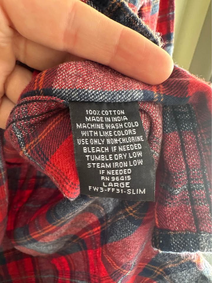 Free Nature NYC Plaid Flannel Shirt