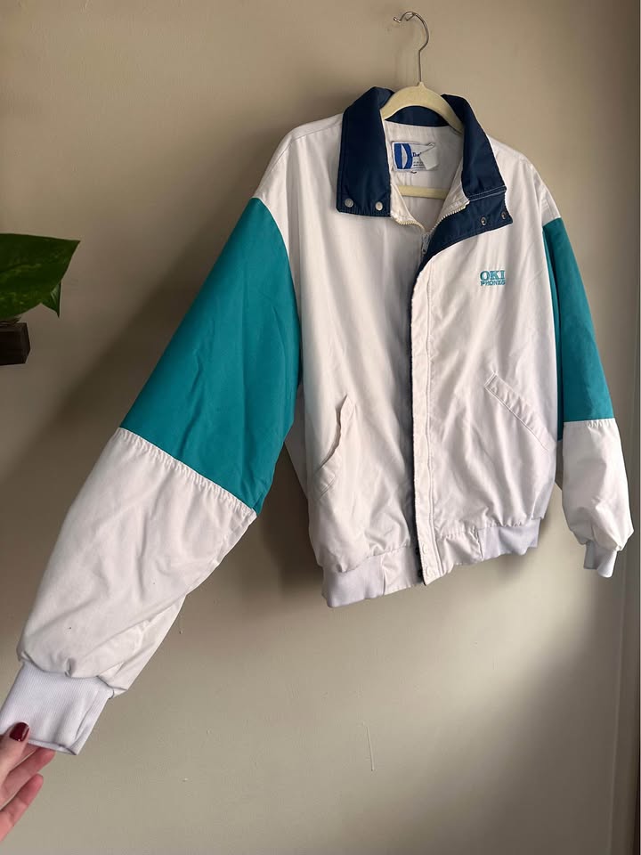 Vintage Oki Phones Windbreaker Jacket