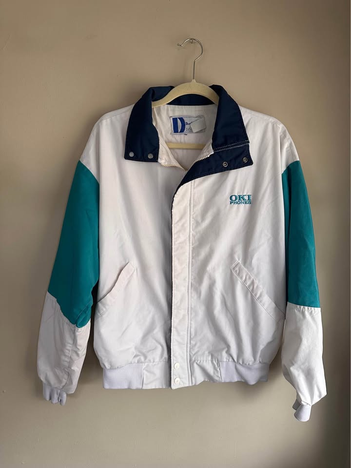 Vintage Oki Phones Windbreaker Jacket