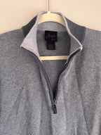 Cotton Cashmere 1/4 Zip with Elbow Patches