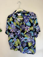 Vintage Sheer Floral + Shell Shirt