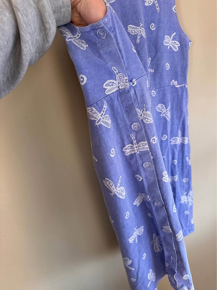 Vintage 90s Fresh Produce Dragonfly Dress