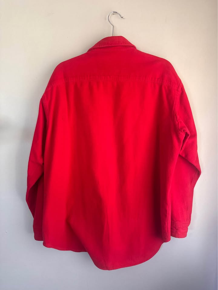 Bright Red Woolrich Cotton Flannel