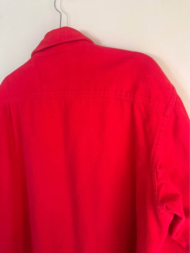 Bright Red Woolrich Cotton Flannel