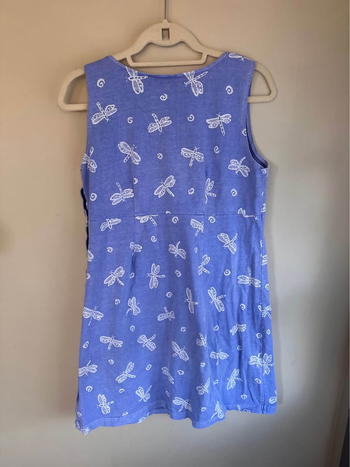 Vintage 90s Fresh Produce Dragonfly Dress