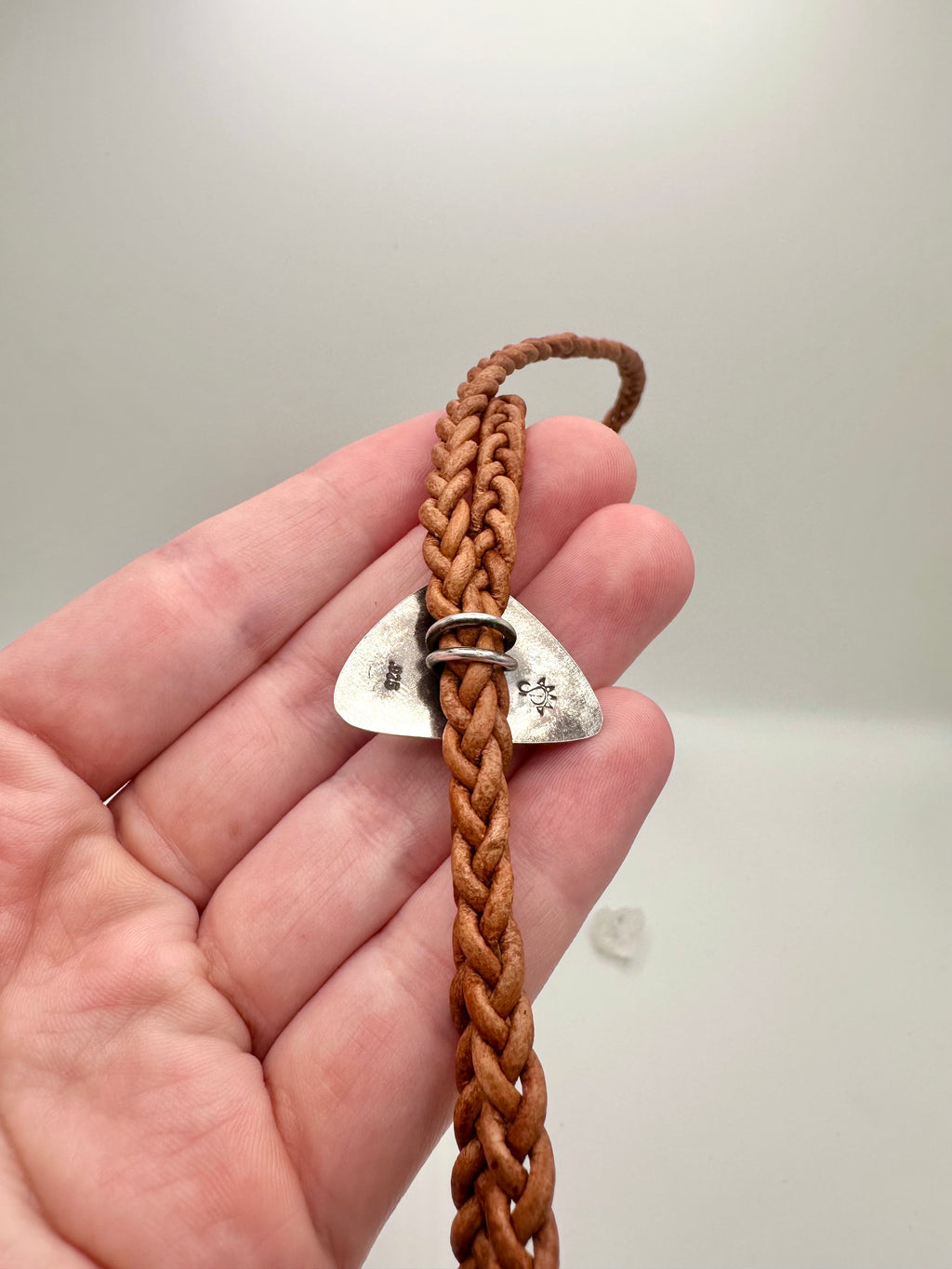 Larimar and Leather Bolo Tie