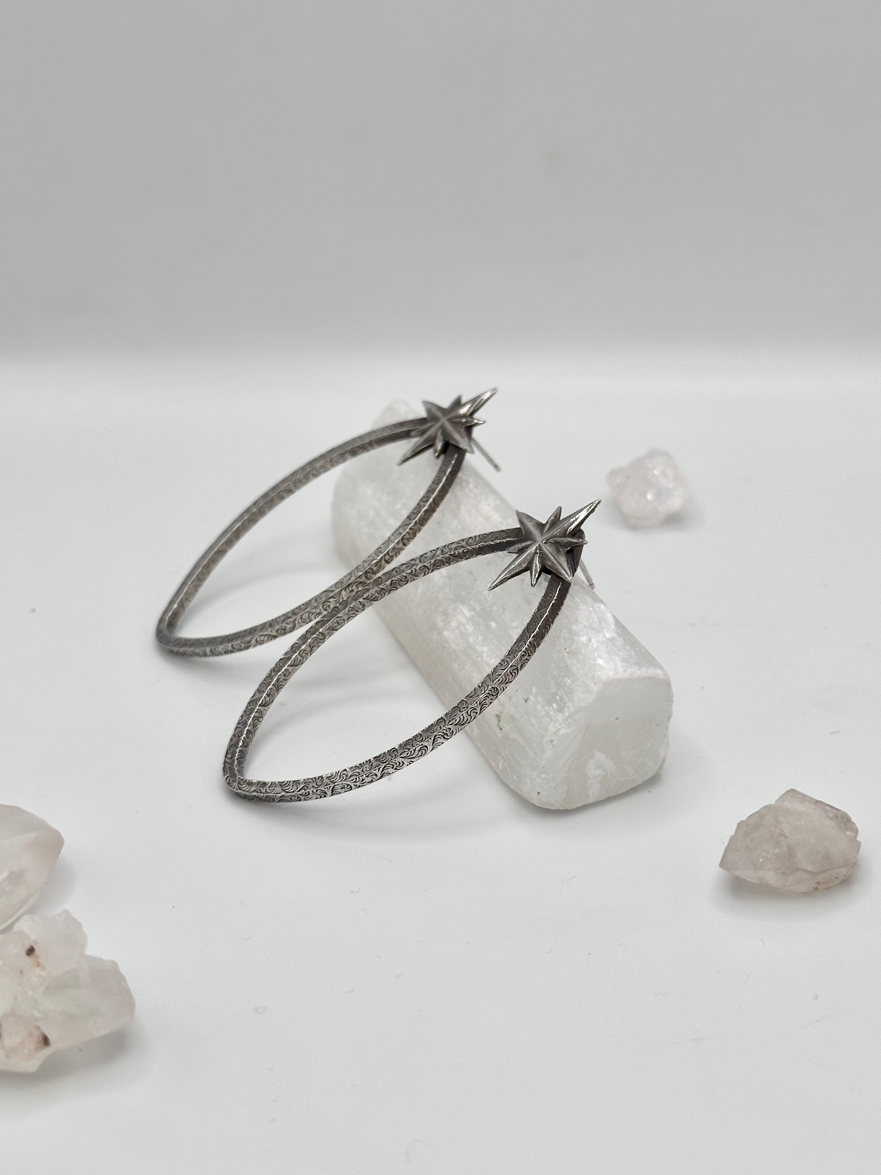 Starry teardrop earrings