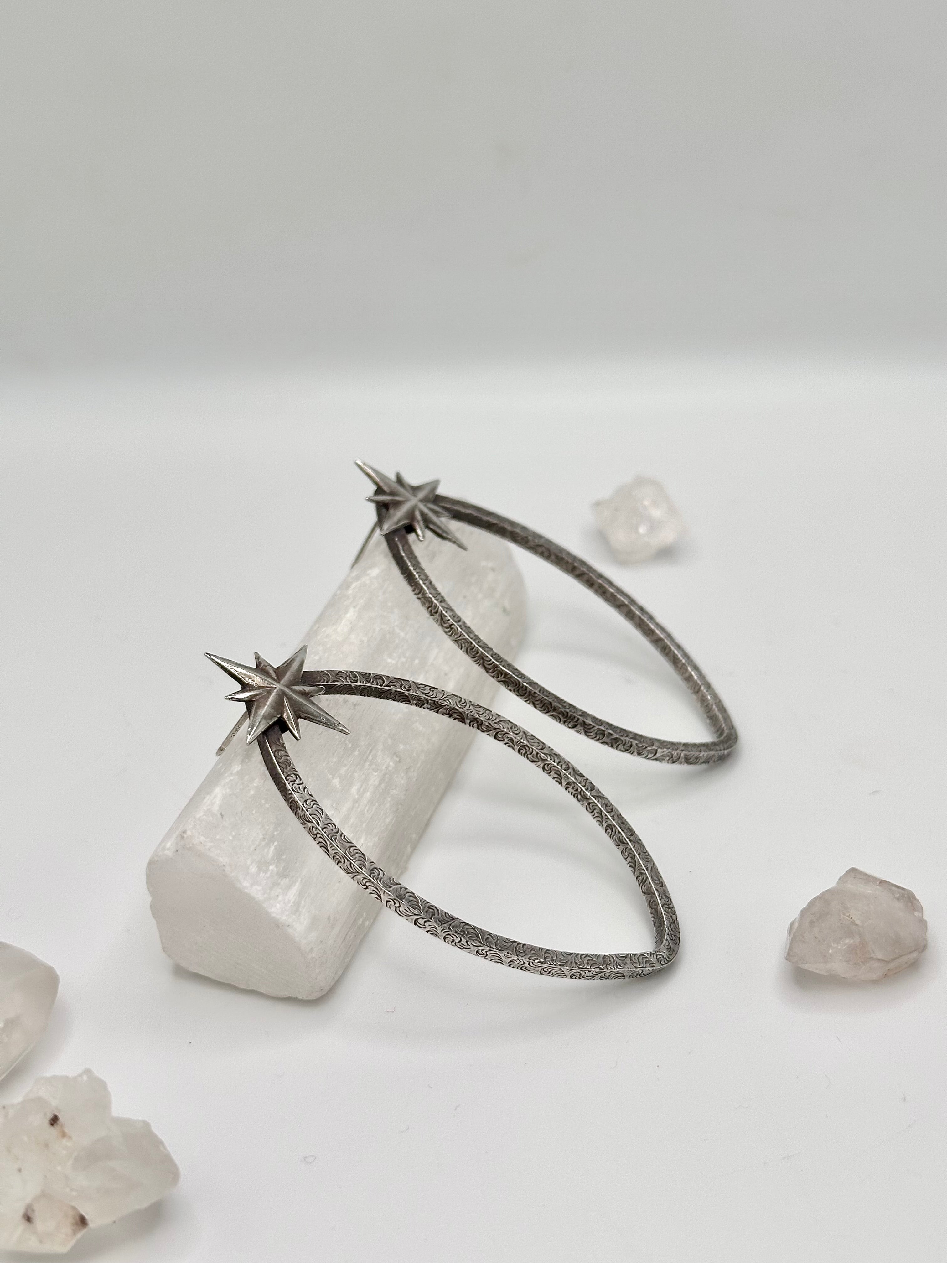 Starry teardrop earrings