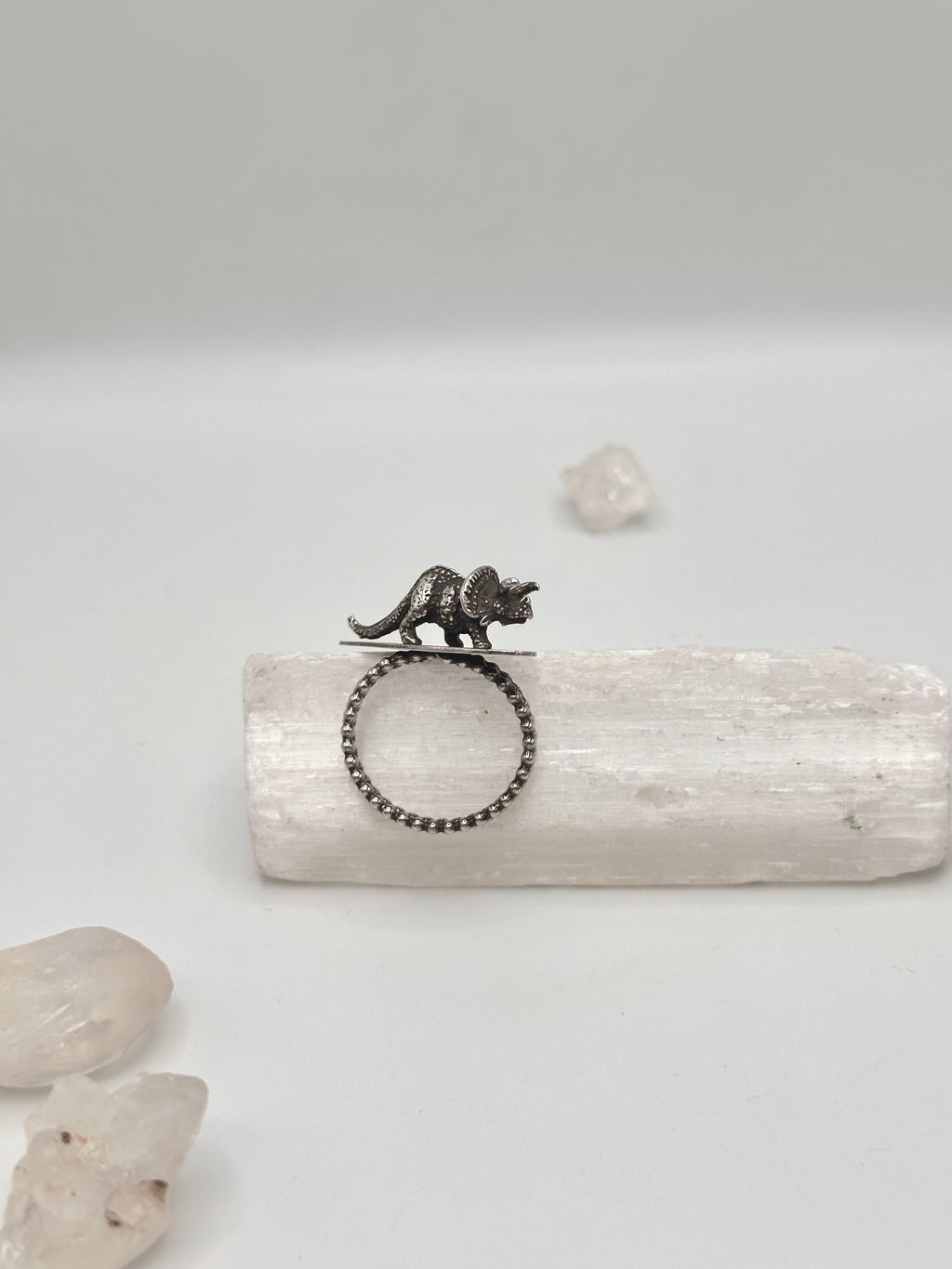 Sterling Triceratops ring