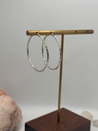Vintage hammered hoops