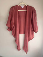 Cropped Front-Tie Shawl