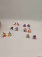 Glitter resin studs
