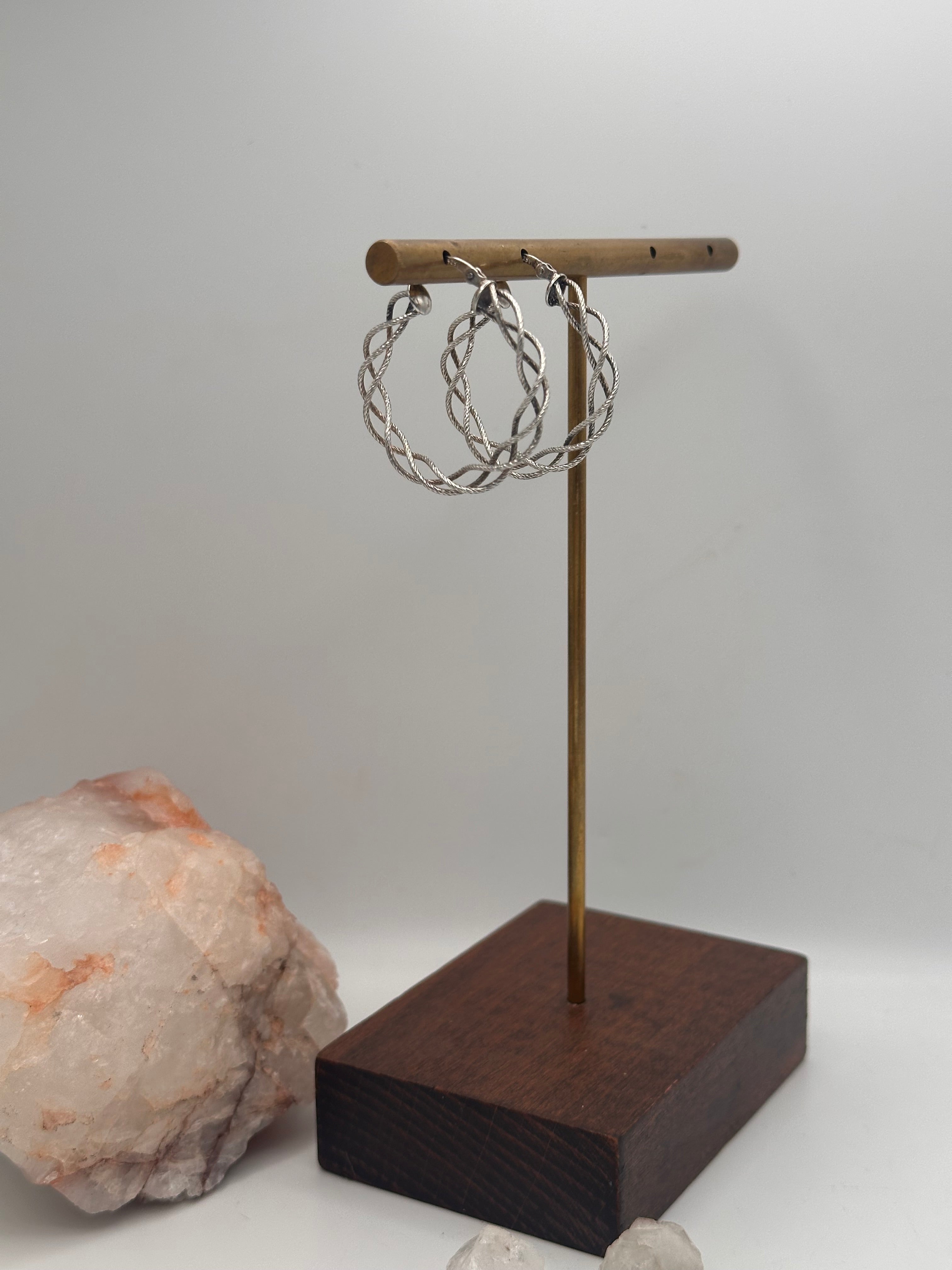 Vintage braided hoops