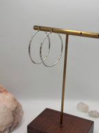 Vintage hammered hoops