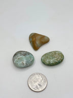 Blue-green tumbled lot