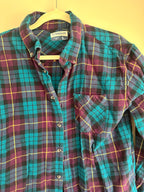 Purple + Blue Plaid Flannel