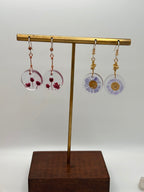 Natural Flowers in Resin earrings