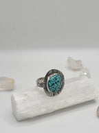 Spiderweb Matrix Turquoise ring