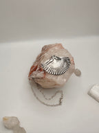 Vintage pressed sterling necklace