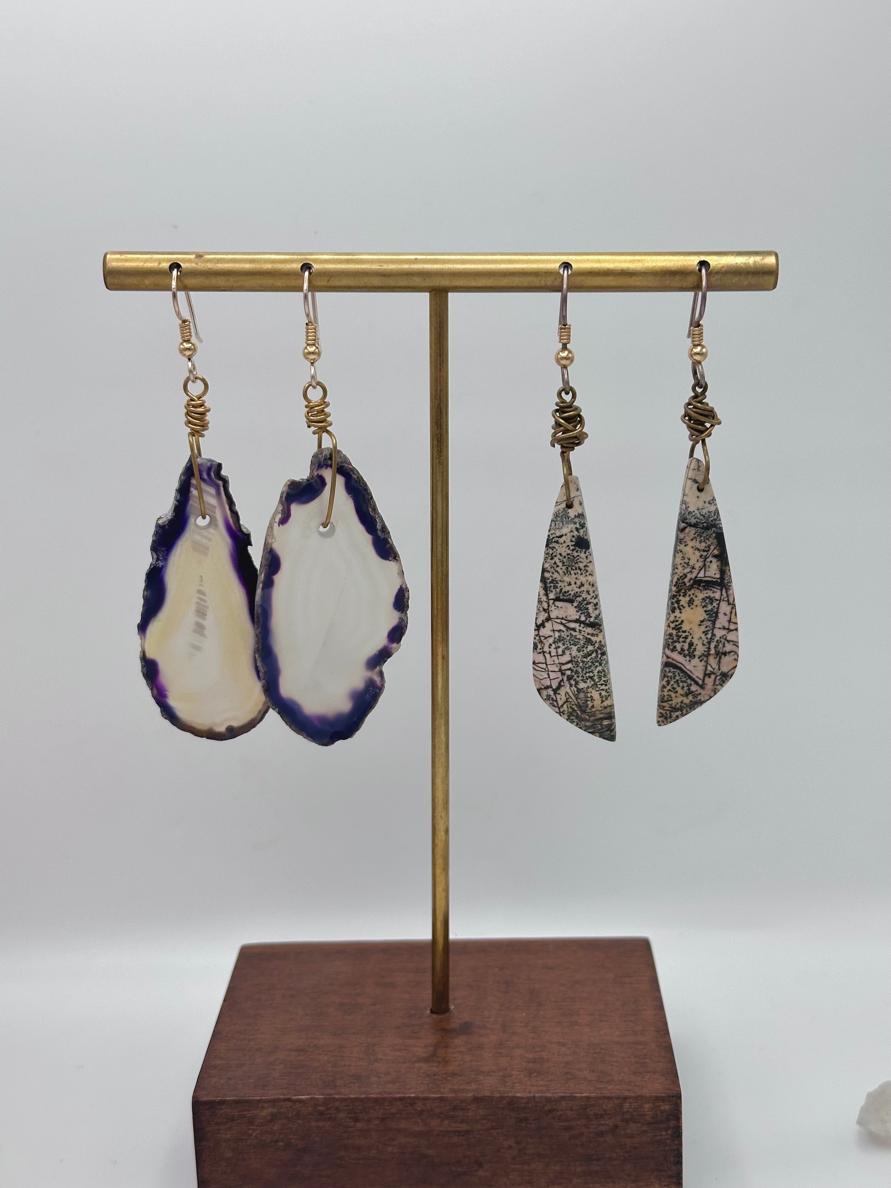 Natural Gemstone earrings