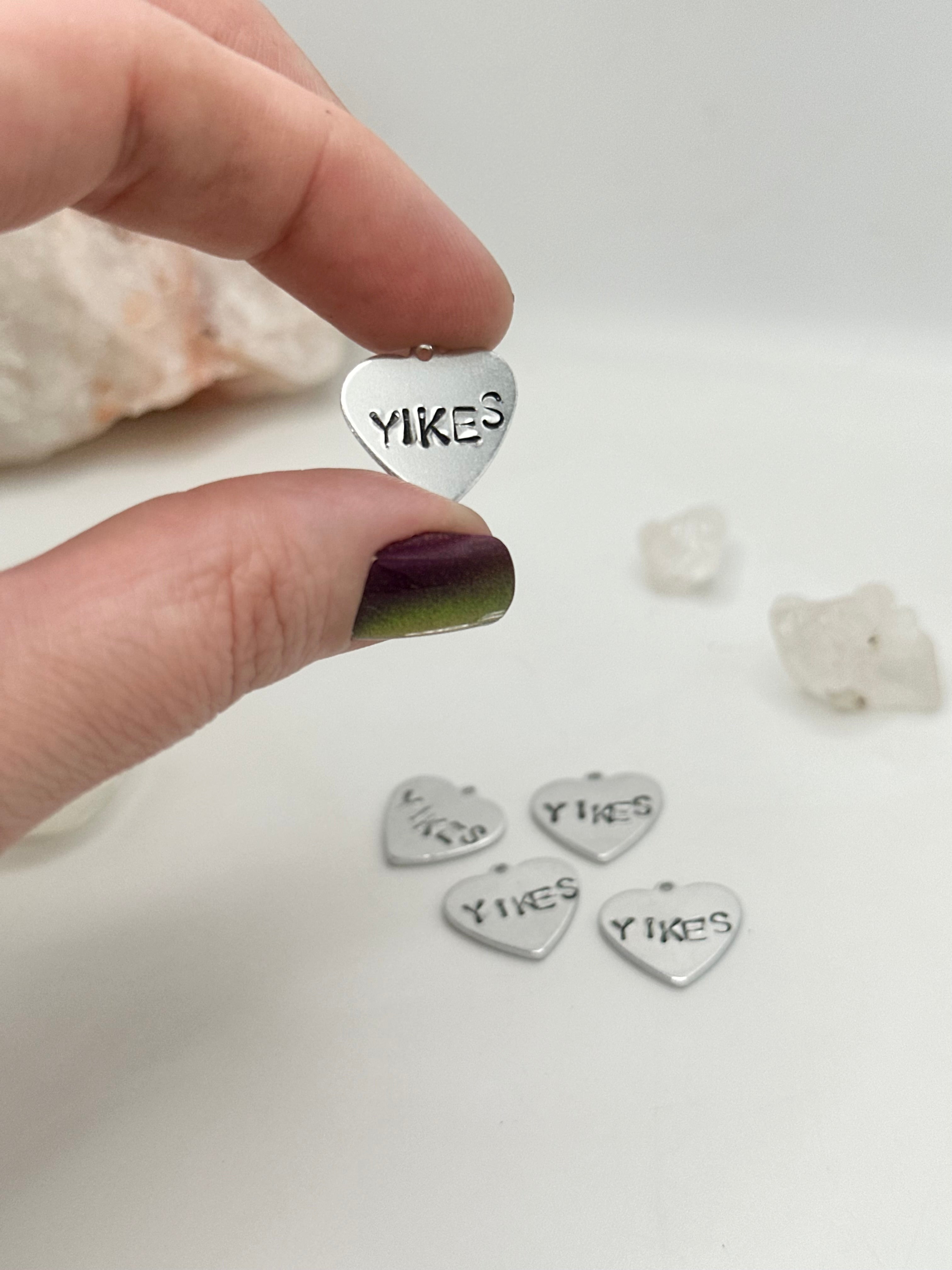 Stamped Conversation Charms