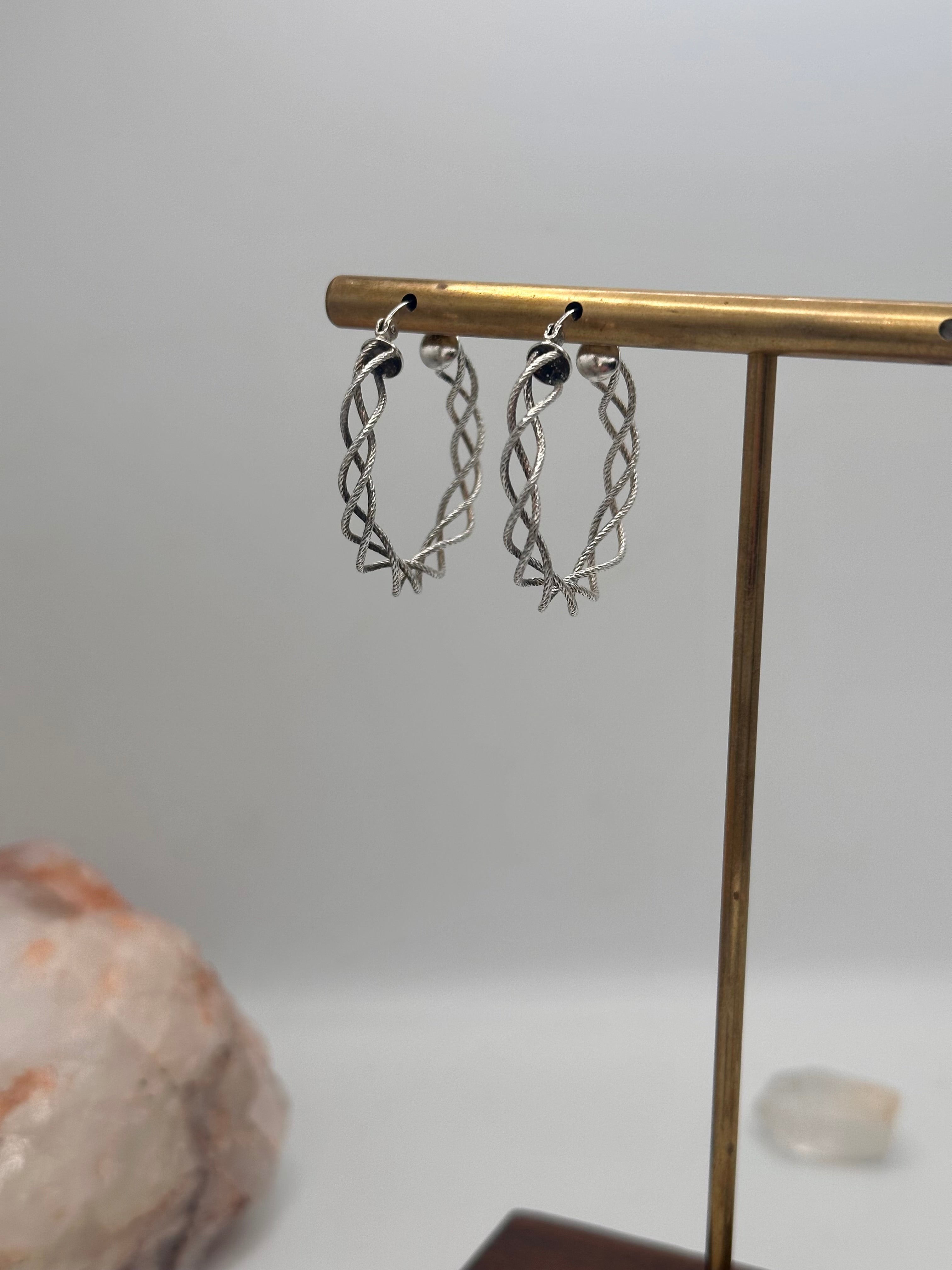 Vintage braided hoops