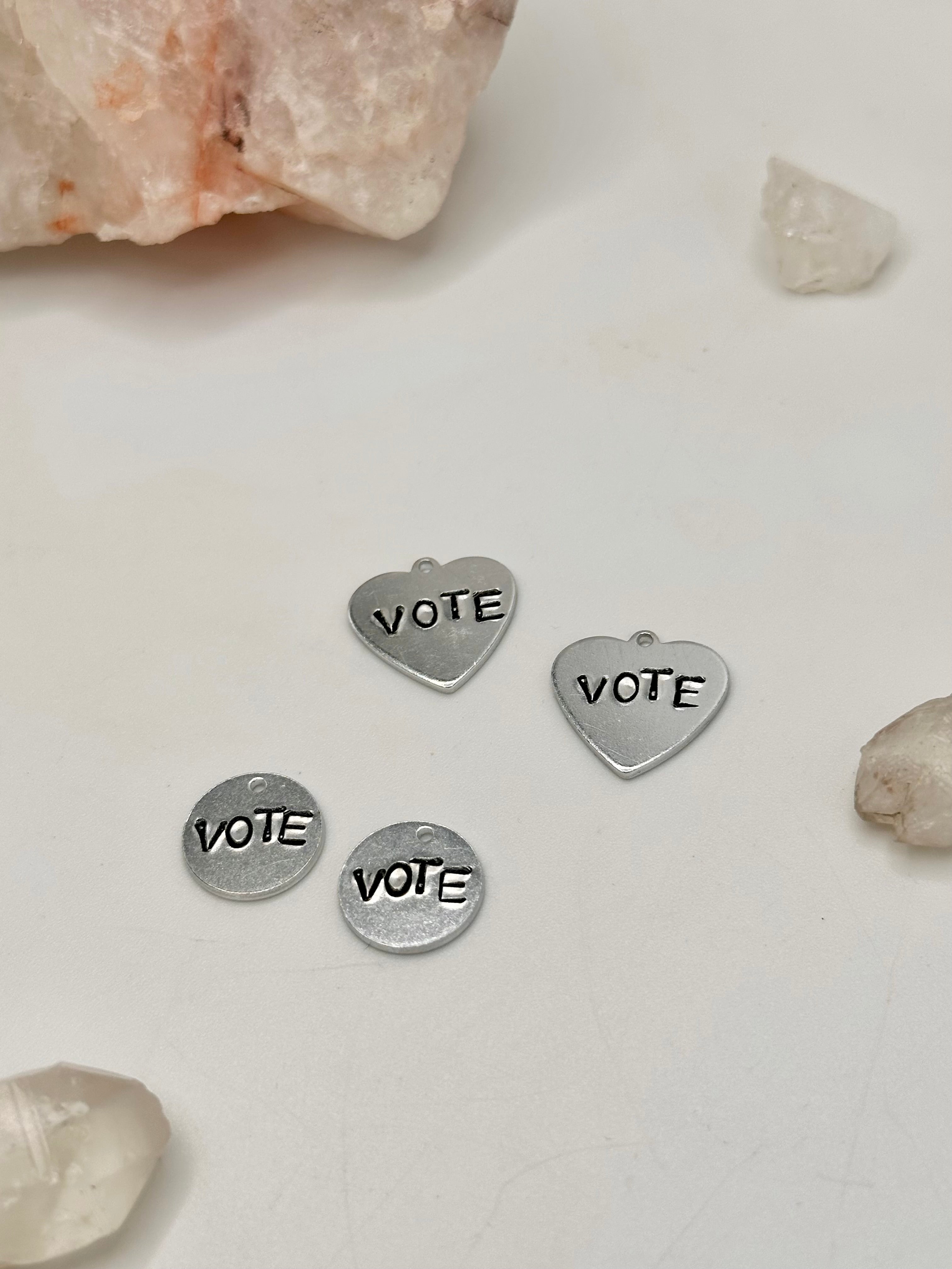 Stamped Conversation Charms