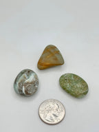 Blue-green tumbled lot