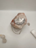 Vintage pressed sterling necklace