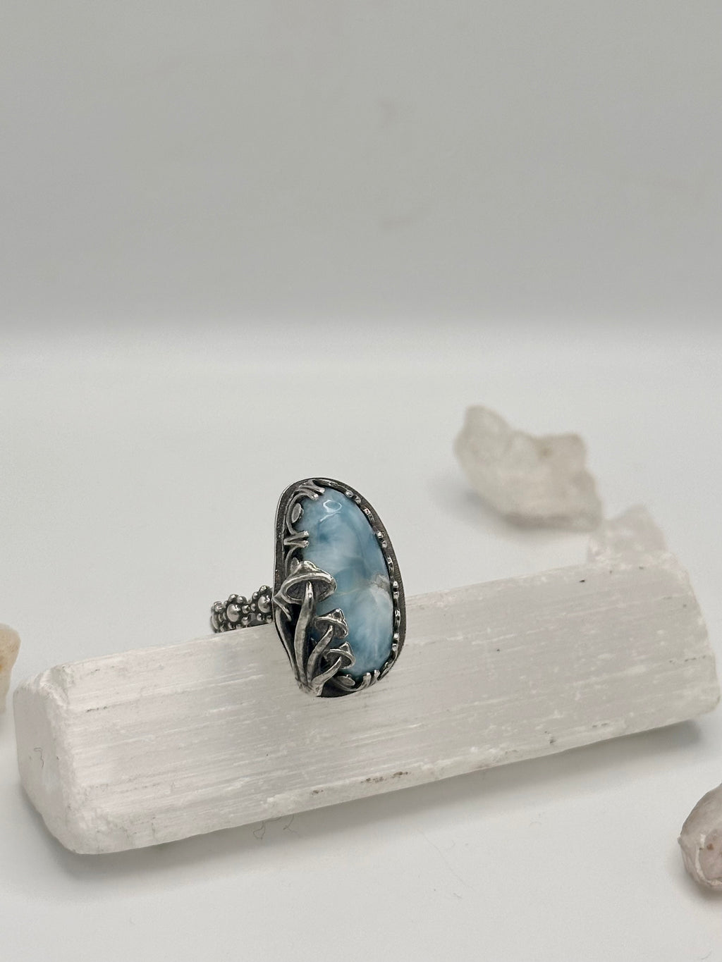Larimar Mushroom ring