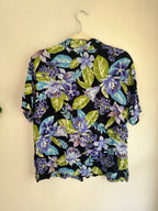 Vintage Sheer Floral + Shell Shirt
