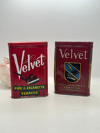 Antique Velvet Tobacco Tins