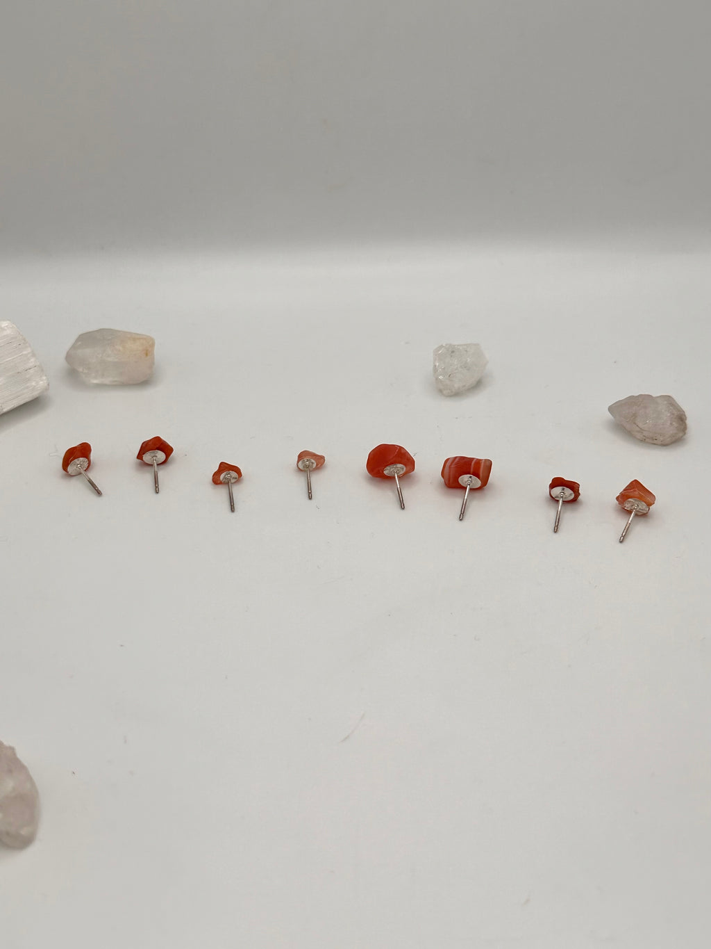 Red Agate studs