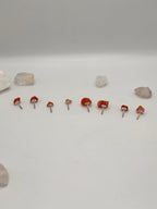 Red Agate studs