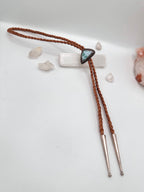 Larimar and Leather Bolo Tie