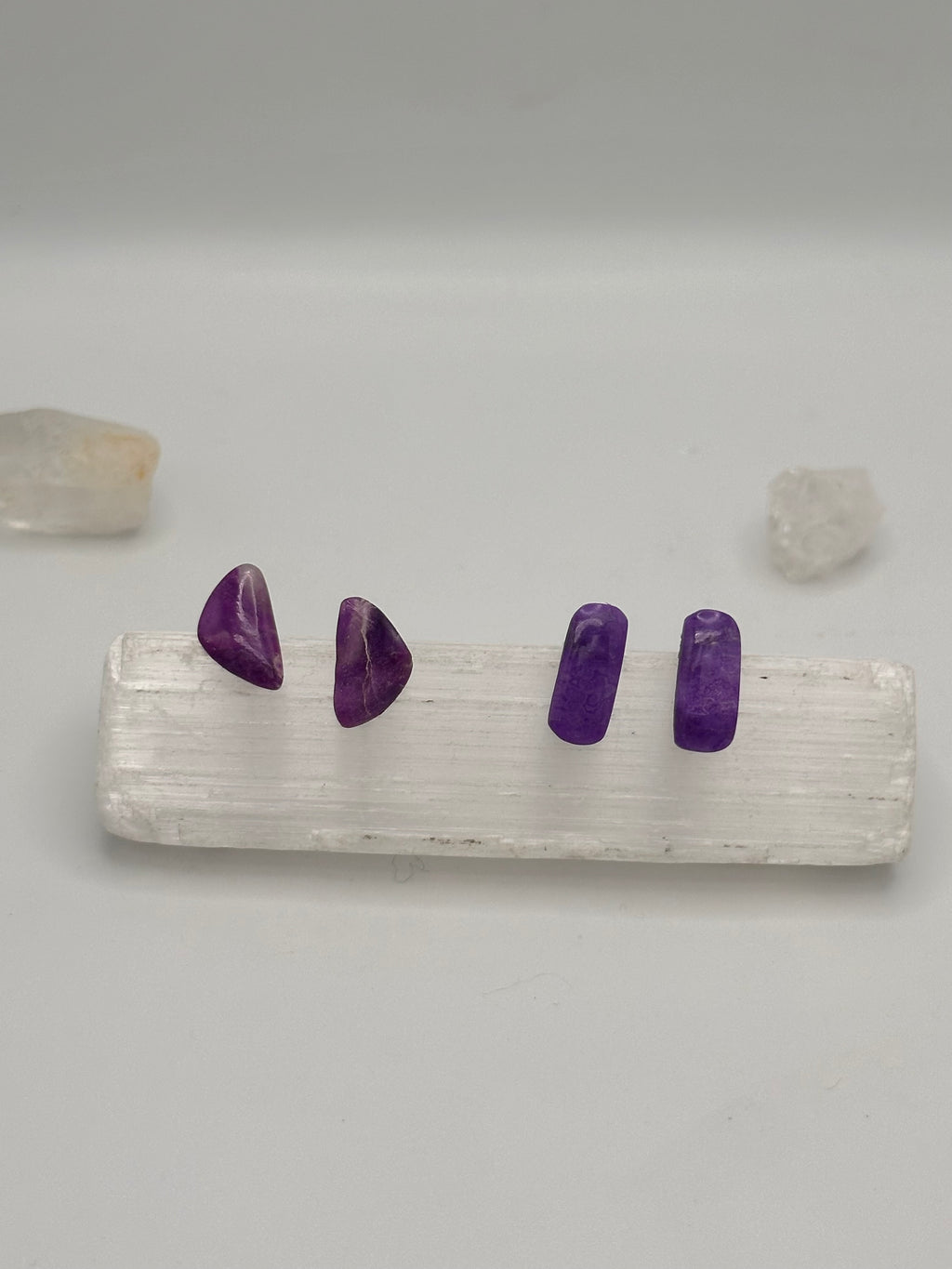 Sugilite purple studs