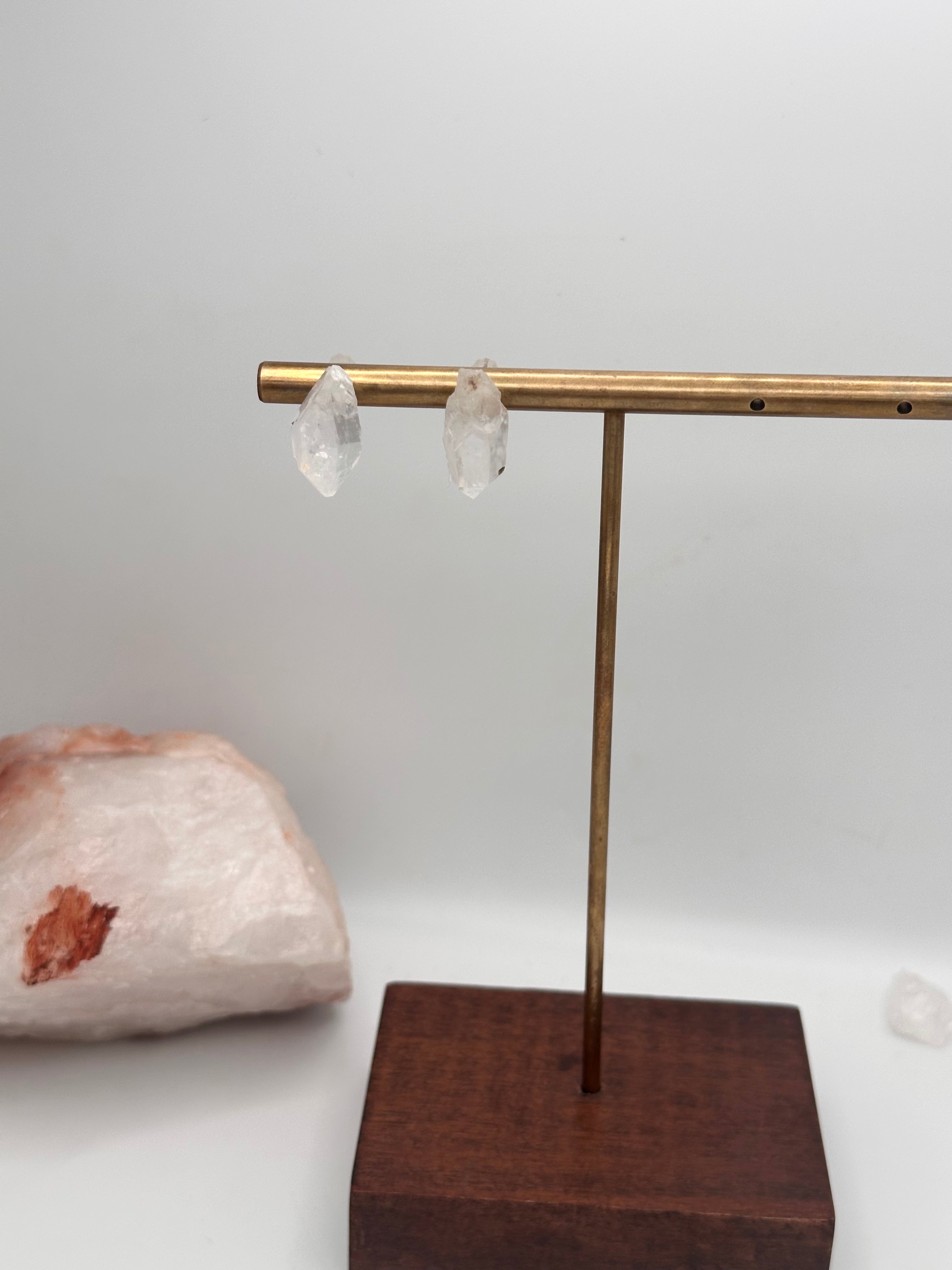 Montana Quartz crystal studs