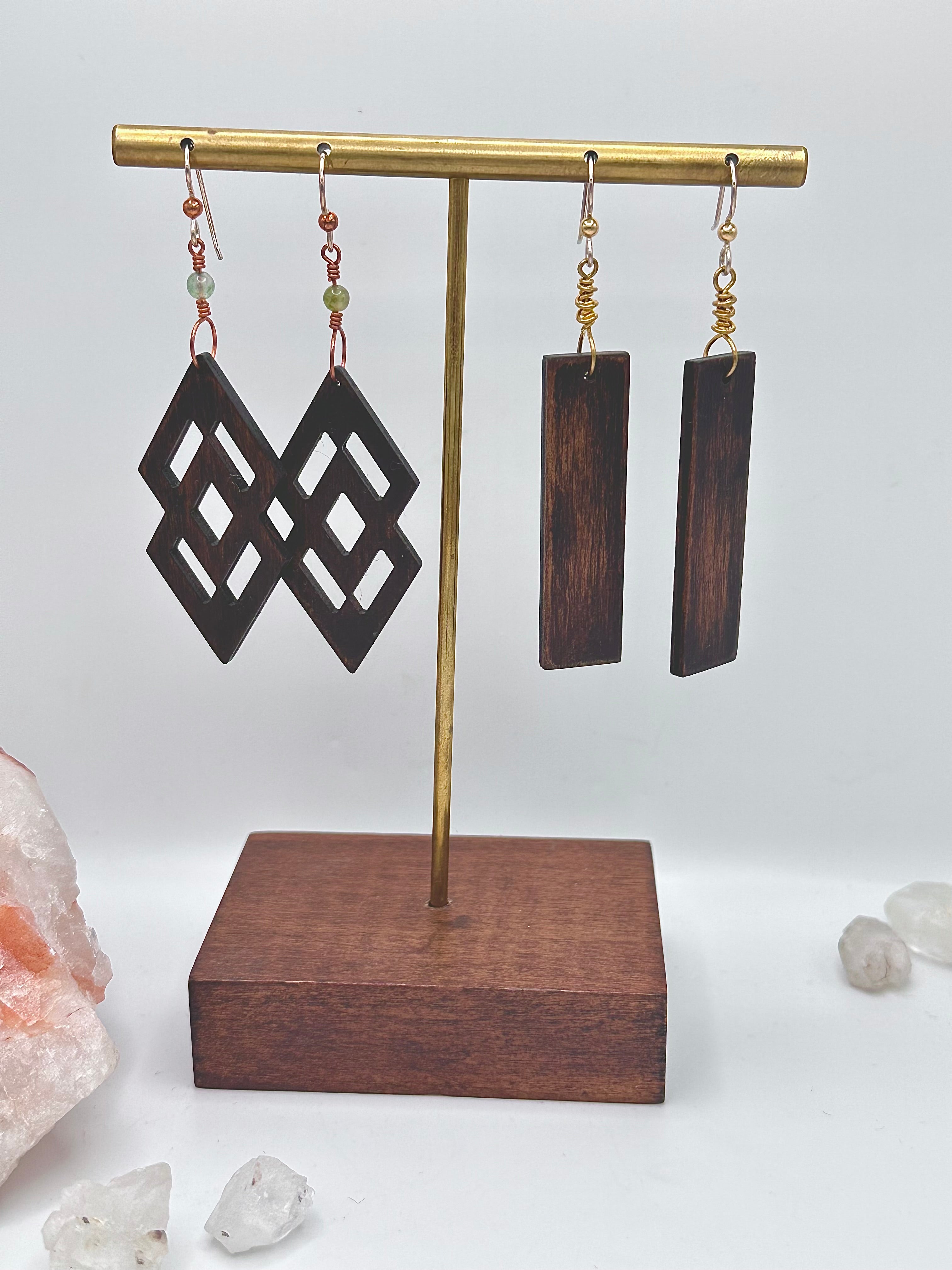 Plain Wood earrings