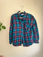 Purple + Blue Plaid Flannel