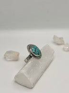 Spiderweb Matrix Turquoise ring
