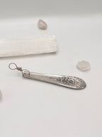 Vintage floral spoon necklace pendant